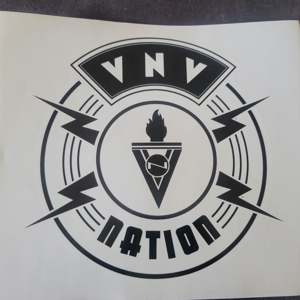 Black and White Graphic Logo Decal